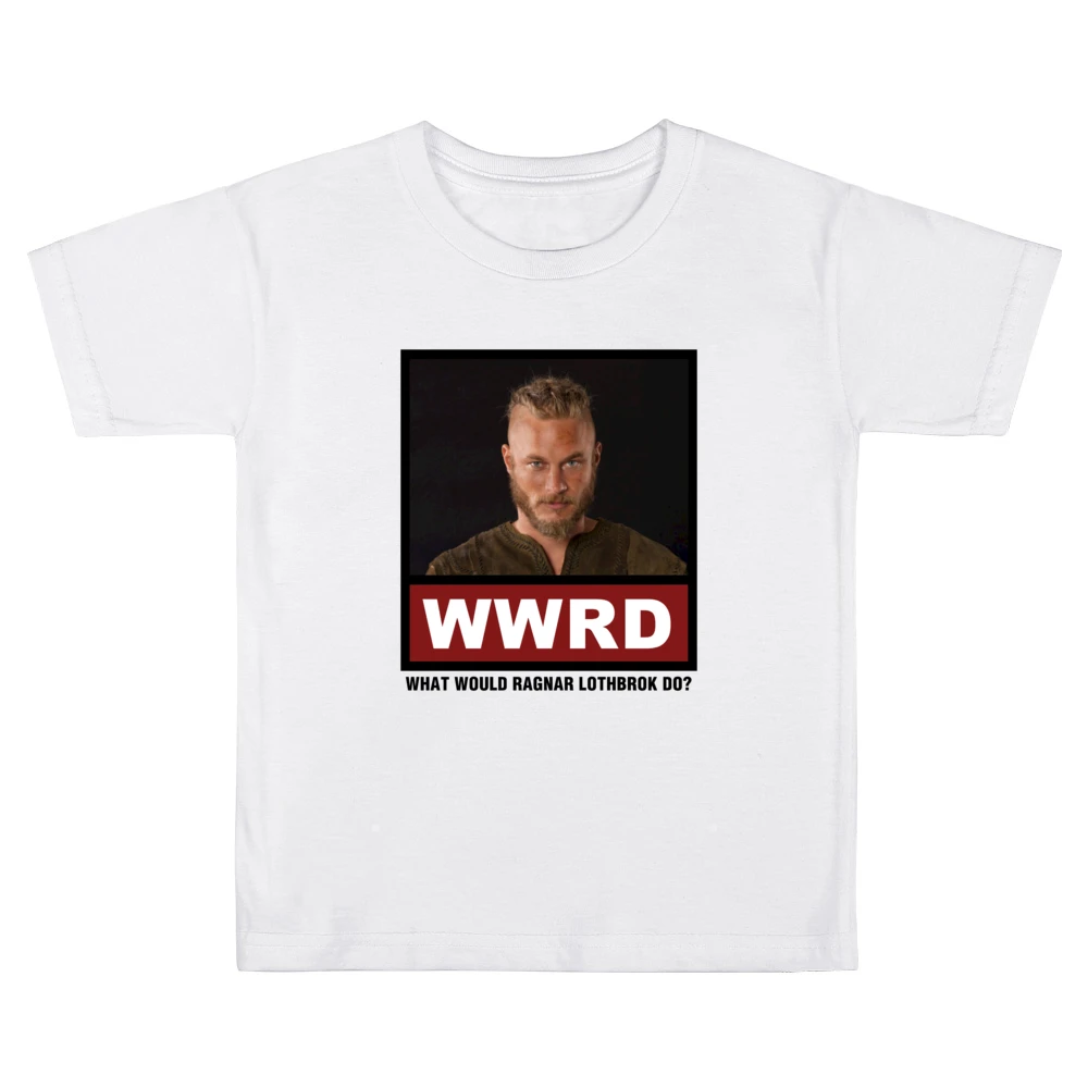 What Would Ragnar Lothbrok Do WWRD Vikings Kids Boys Girls T-Shirt