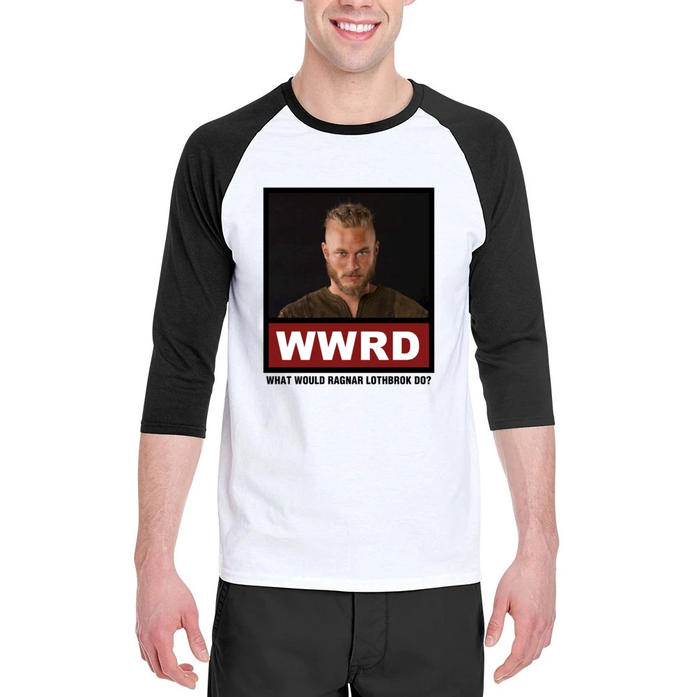 What Would Ragnar Lothbrok Do WWRD Vikings Men 3/4 Sleeve T-Shirt