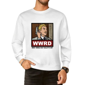 What Would Ray Gillette Do WWRD Archer European Size Pullover Sweater