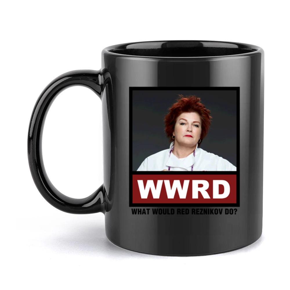 What Would Red Reznikov Do WWRD Orange is the New Black Black Mug