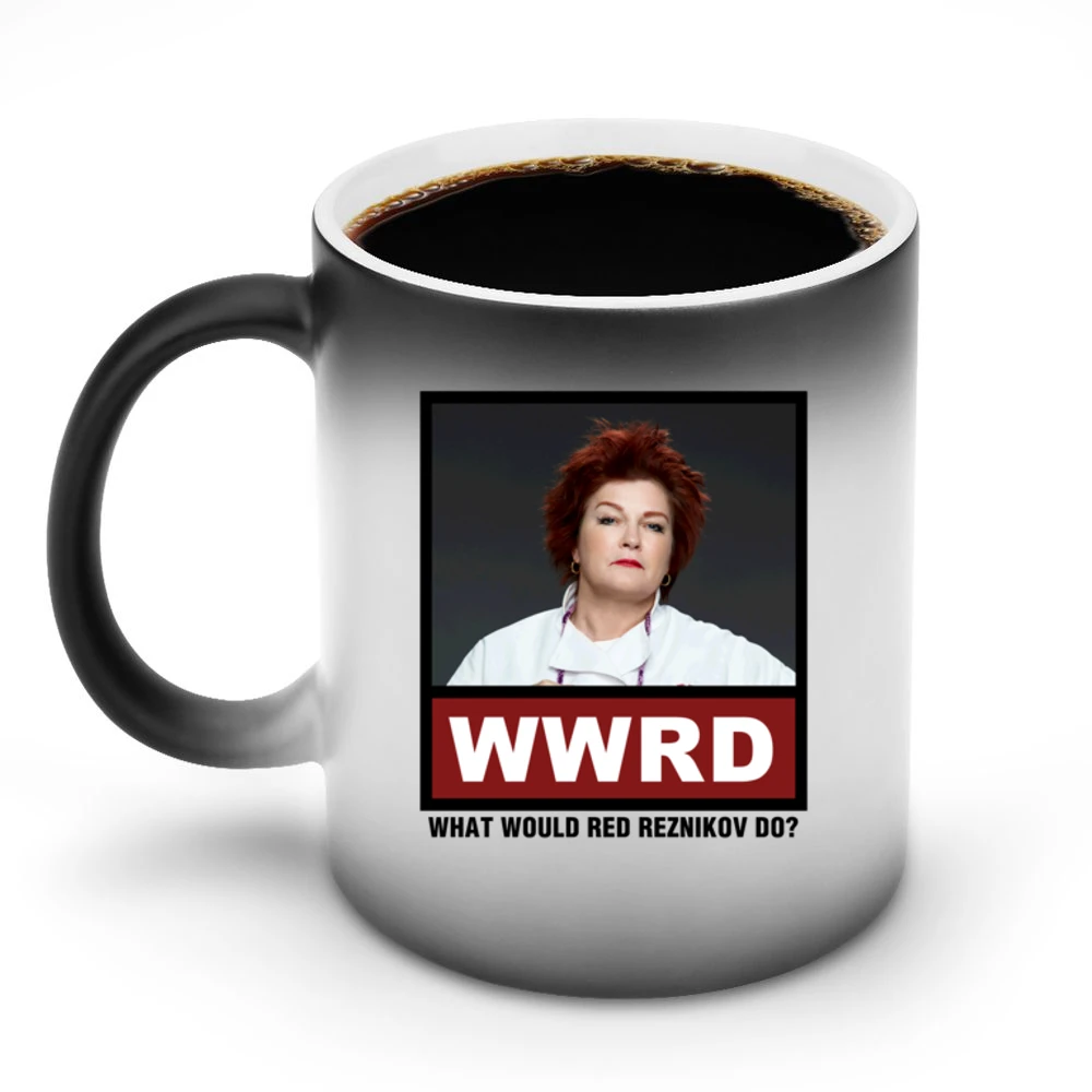 What Would Red Reznikov Do WWRD Orange is the New Black Discoloration Mug