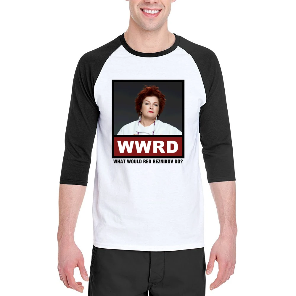 What Would Red Reznikov Do WWRD Orange is the New Black Men 3/4 Sleeve T-Shirt