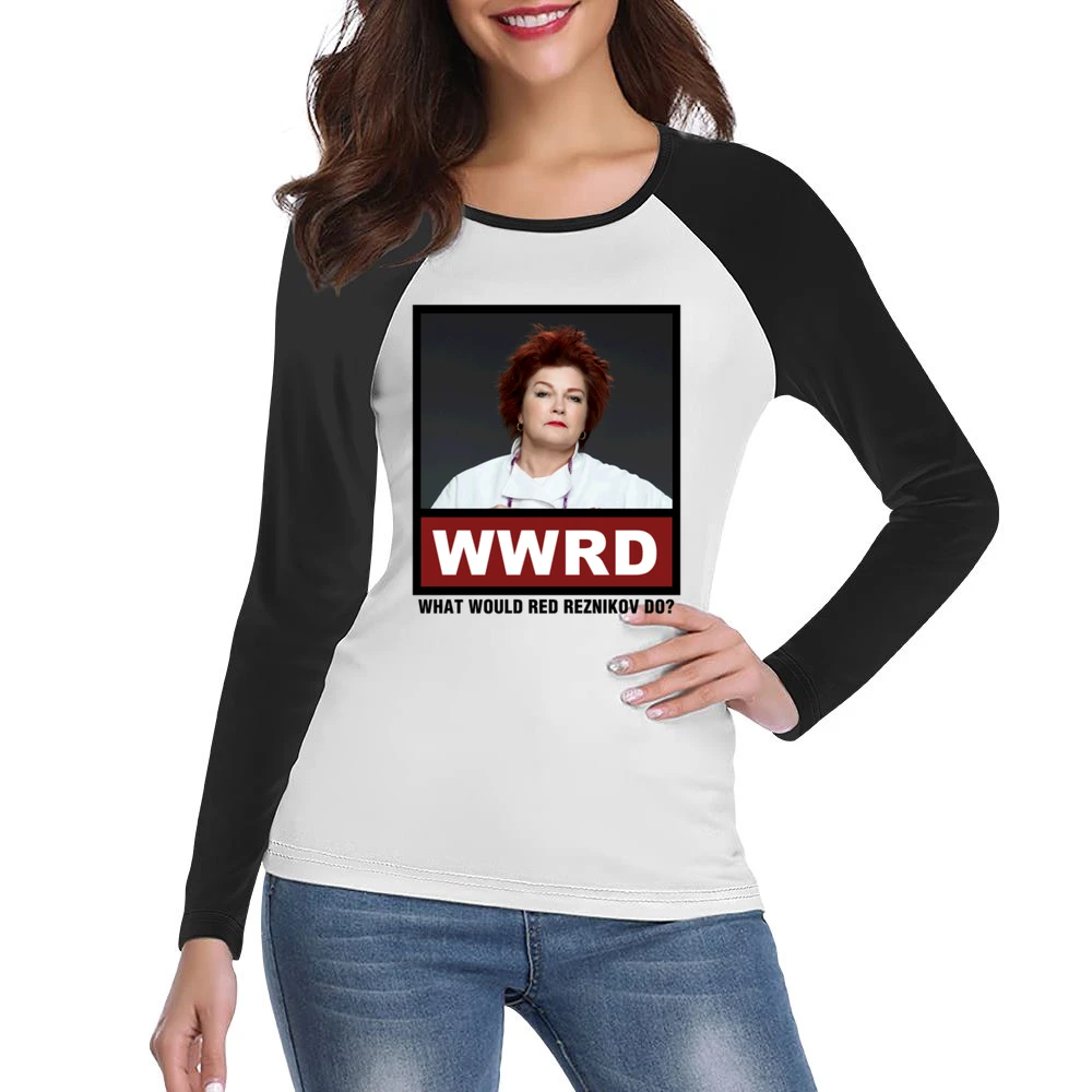 What Would Red Reznikov Do WWRD Orange is the New Black Women Ladies Long Sleeve T-Shirt
