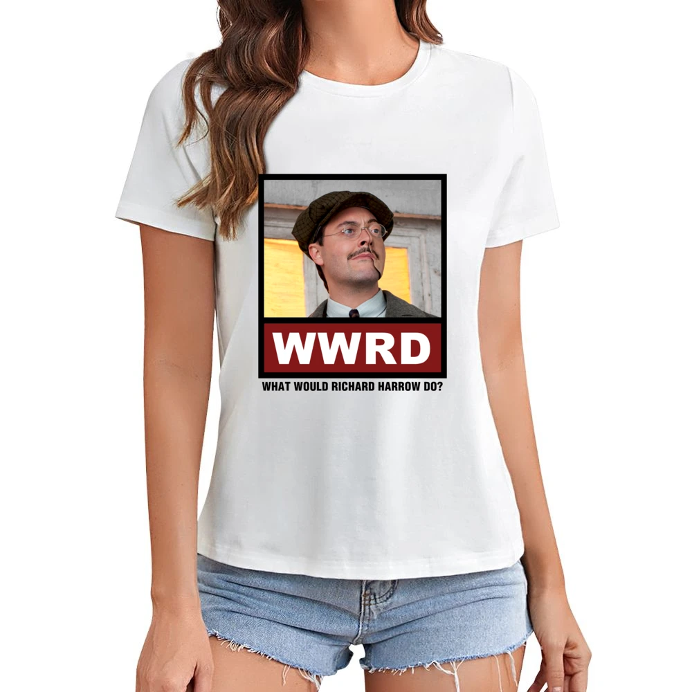 What Would Richard Harrow Do WWRD Boardwalk Empire Asian Size Women Ladies T-shirt