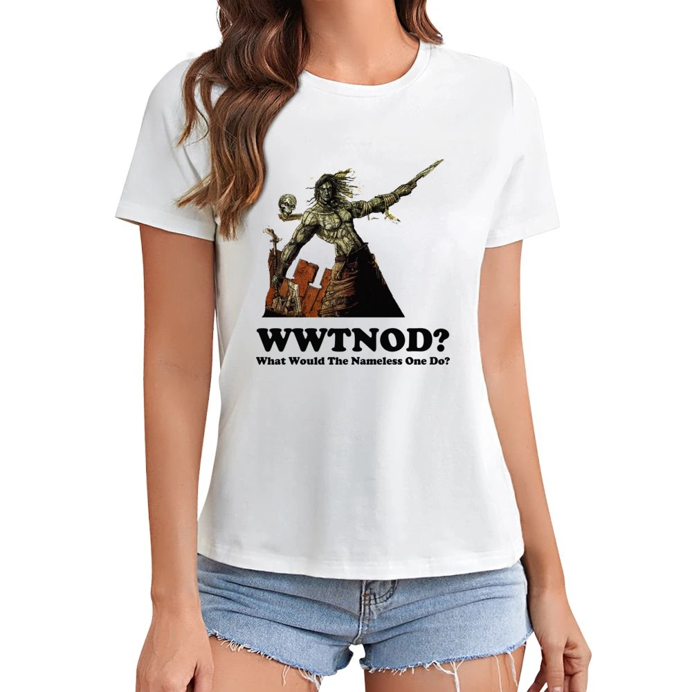 What Would The Nameless One Do Planescape Asian Size Women Ladies T-shirt
