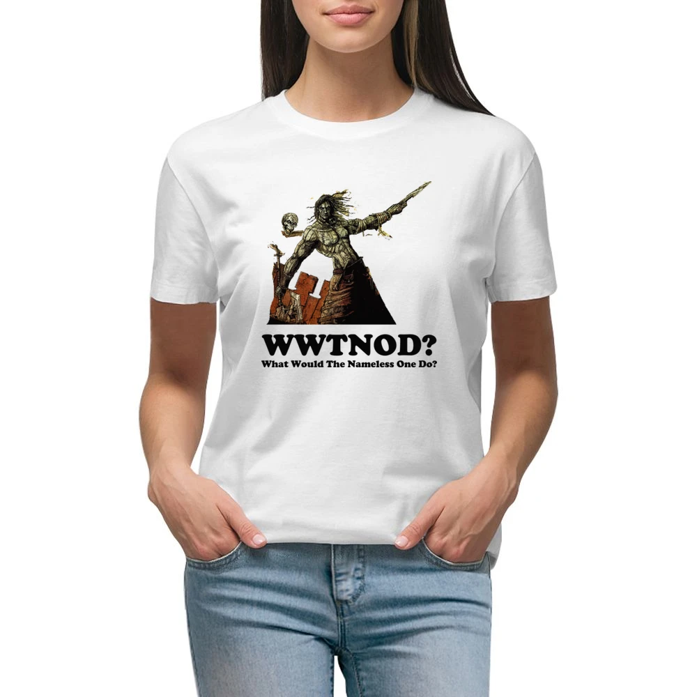 What Would The Nameless One Do Planescape Premium Women Ladies T-shirt