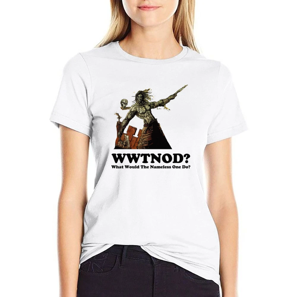 What Would The Nameless One Do Planescape US Size Women Ladies T-shirt