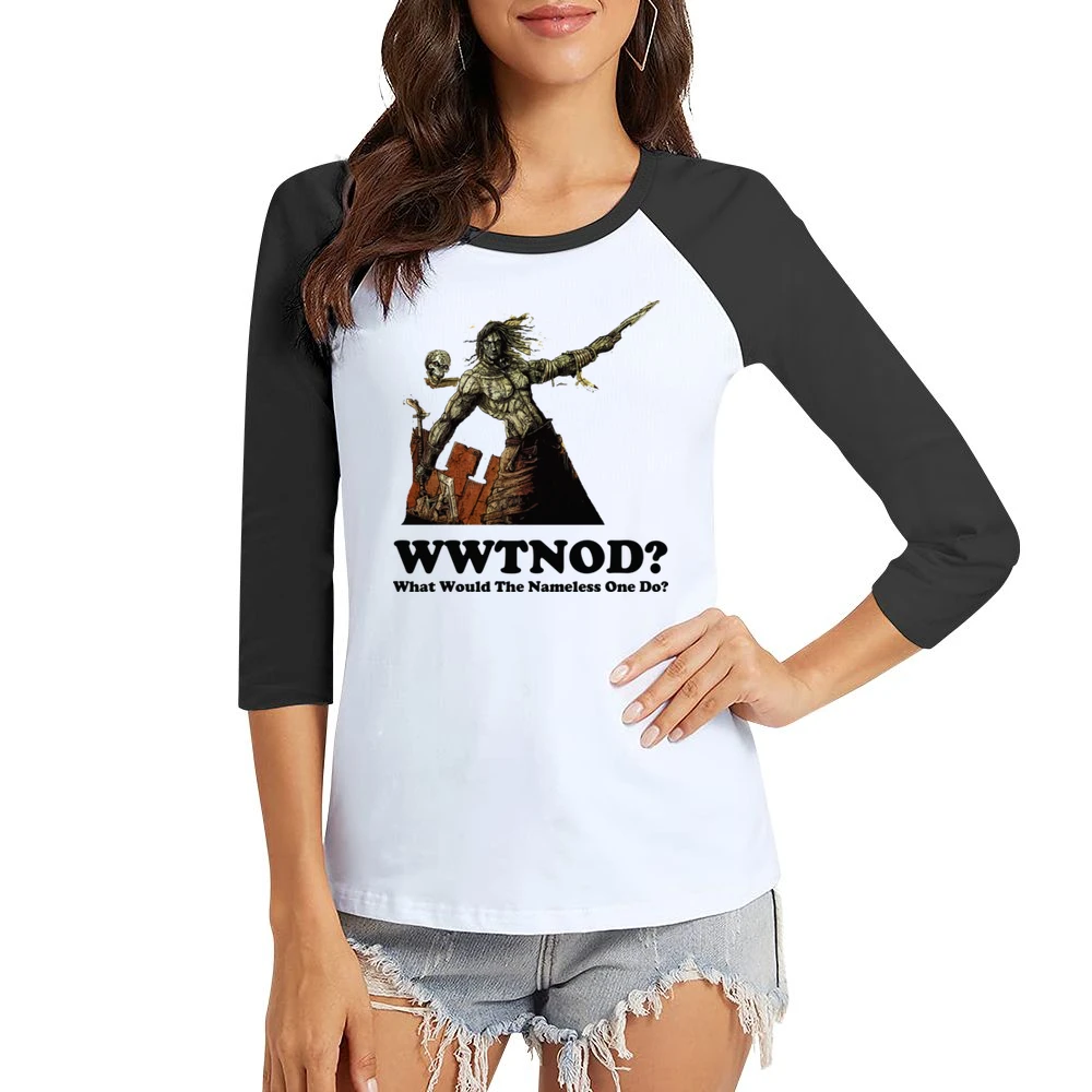 What Would The Nameless One Do Planescape Women Ladies 3-4 Sleeve T-Shirt