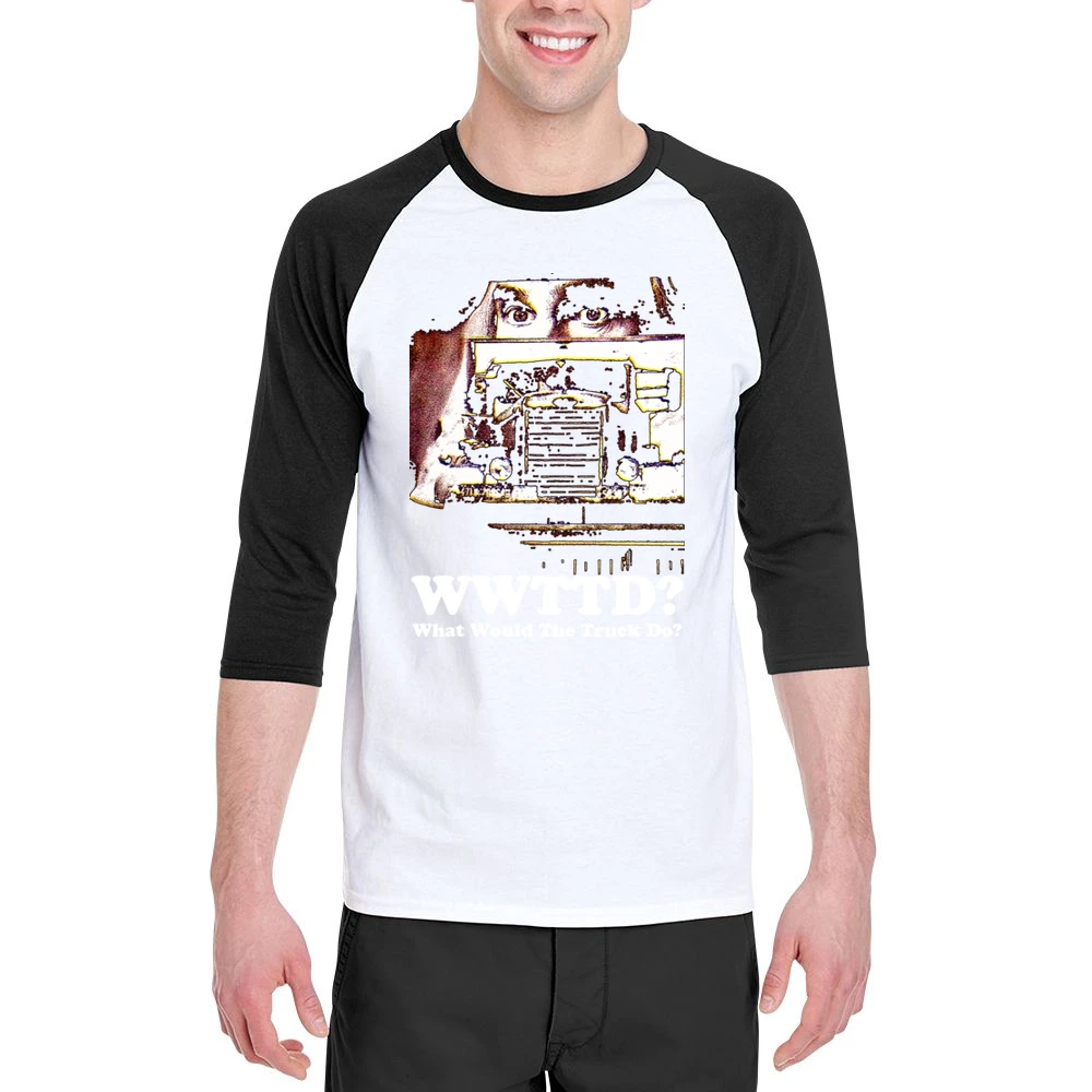 What Would The Truck Do Men 3/4 Sleeve T-Shirt