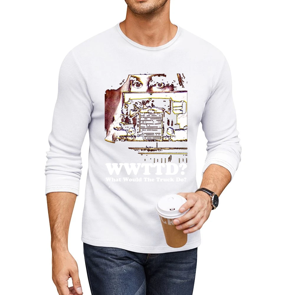 What Would The Truck Do Men CrewNeck Long Sleeve T-Shirt