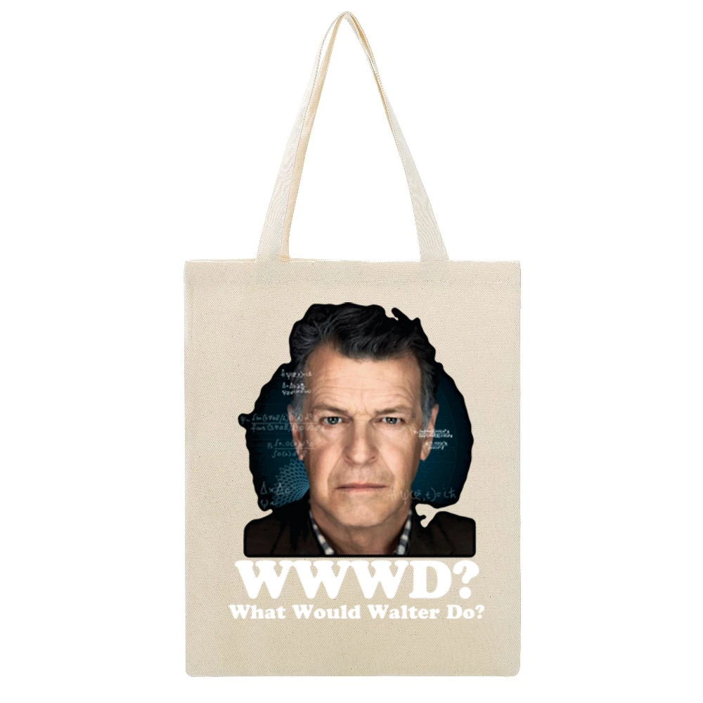 What Would Walter Do Fringe Tv Beige Canvas Tote Shopping Bag