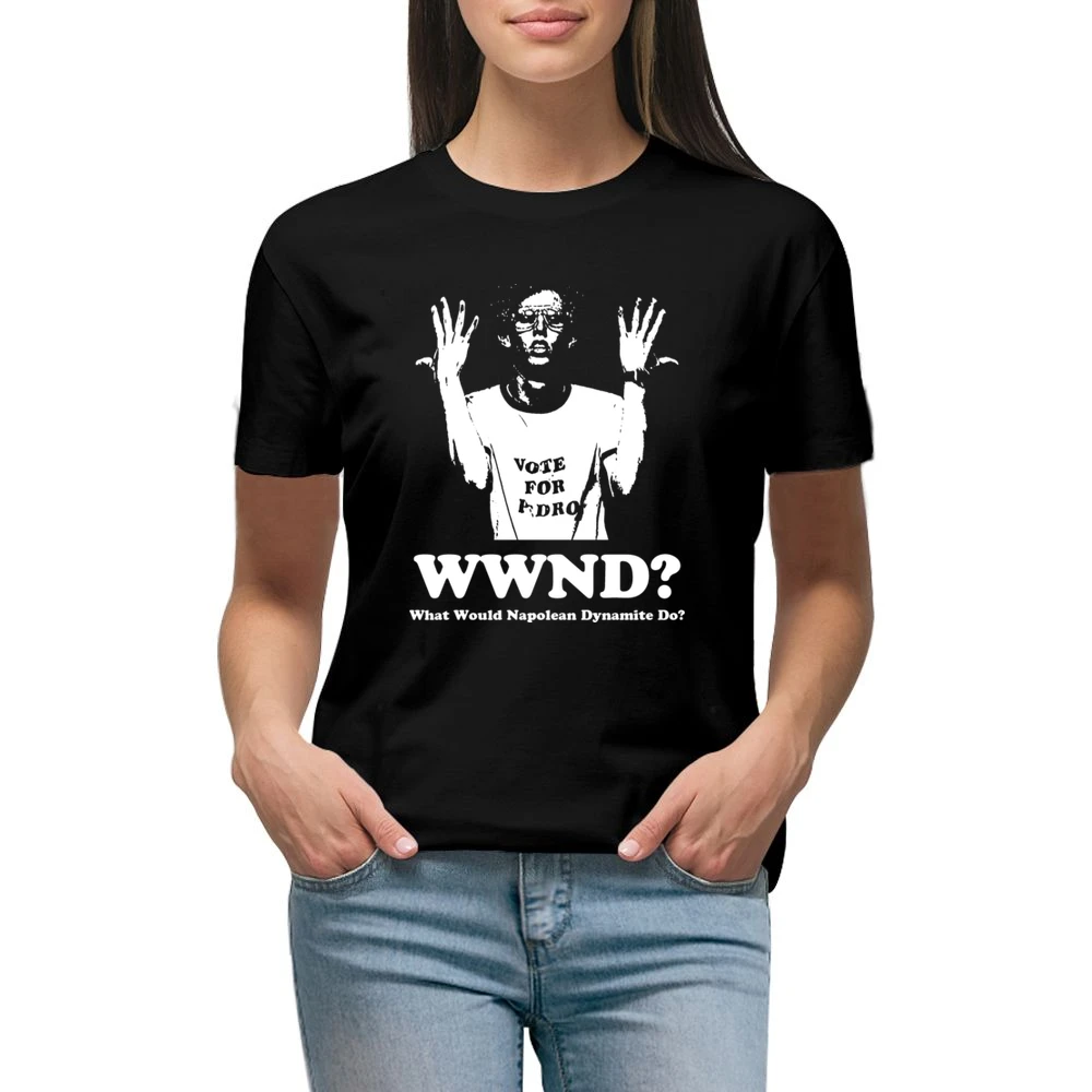 What would Napolean Dynamite Do Premium Women Ladies T-shirt