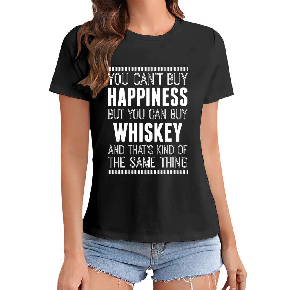 Whiskey Funny Tshirt (all Colors And Styles Available) Asian Size Women Ladies T-shirt