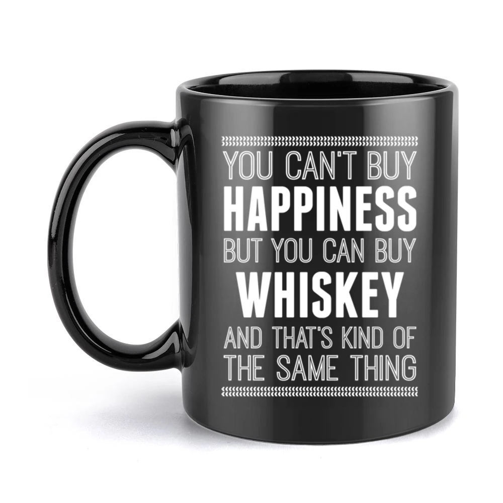 Whiskey Funny Tshirt (all Colors And Styles Available) Black Mug