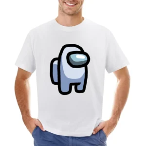 White Suspect Fun Video Game Fan Asian Size Men T-Shirt