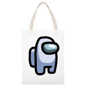 White Suspect Fun Video Game Fan White Canvas Tote Shopping Bag