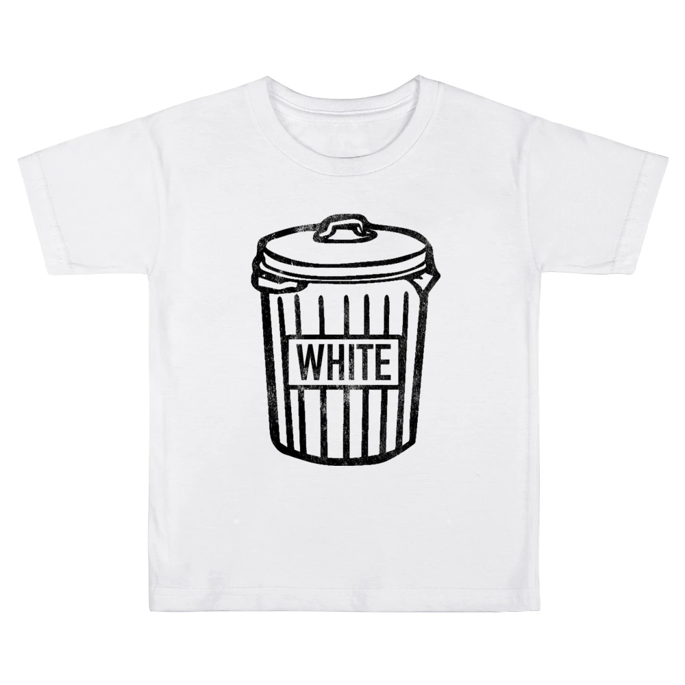 White Trash Can Funny Vintage Style Distressed Graphic Garbage Can T S Kids Boys Girls T-Shirt