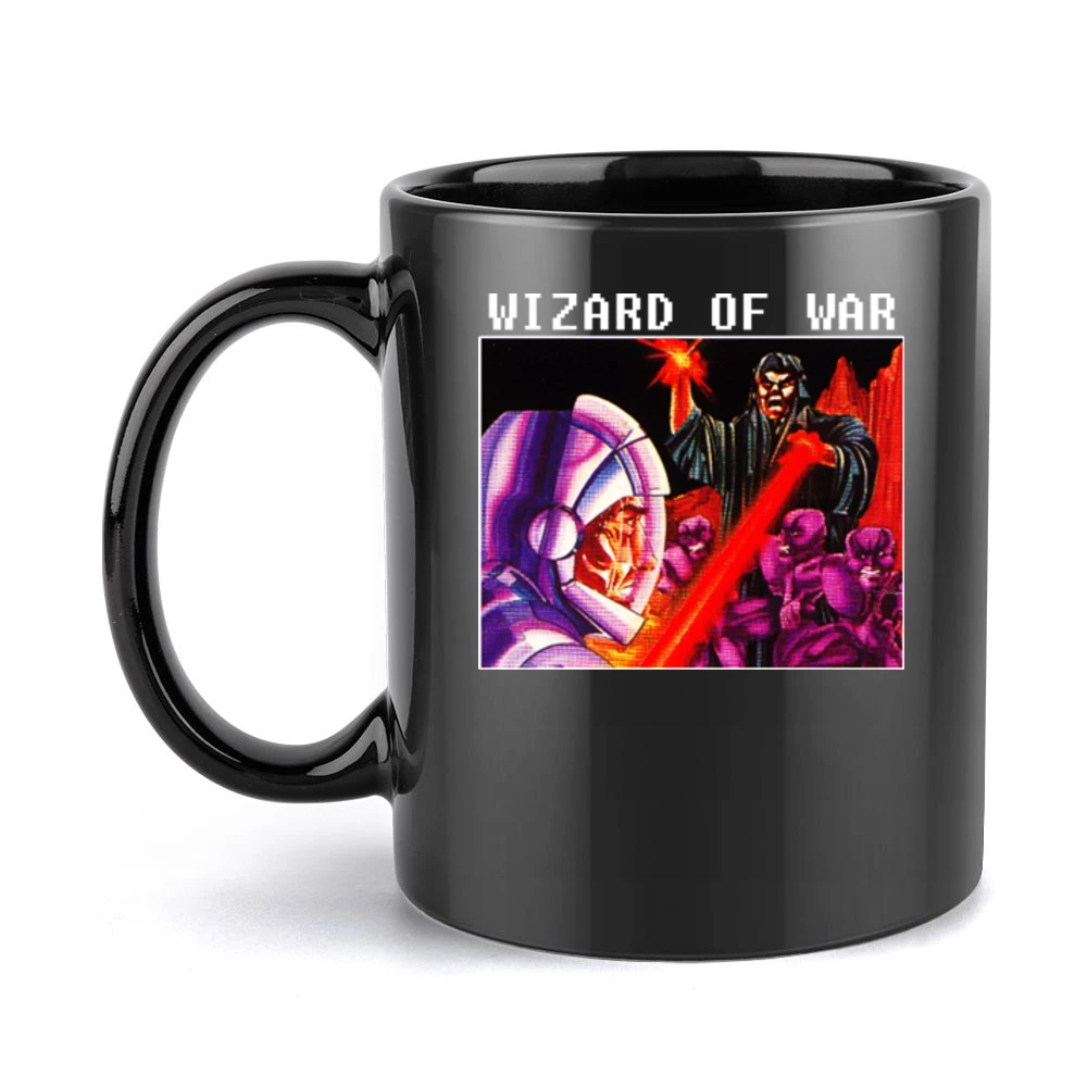 Wizard Of War Video Game Retro 80s Black Mug