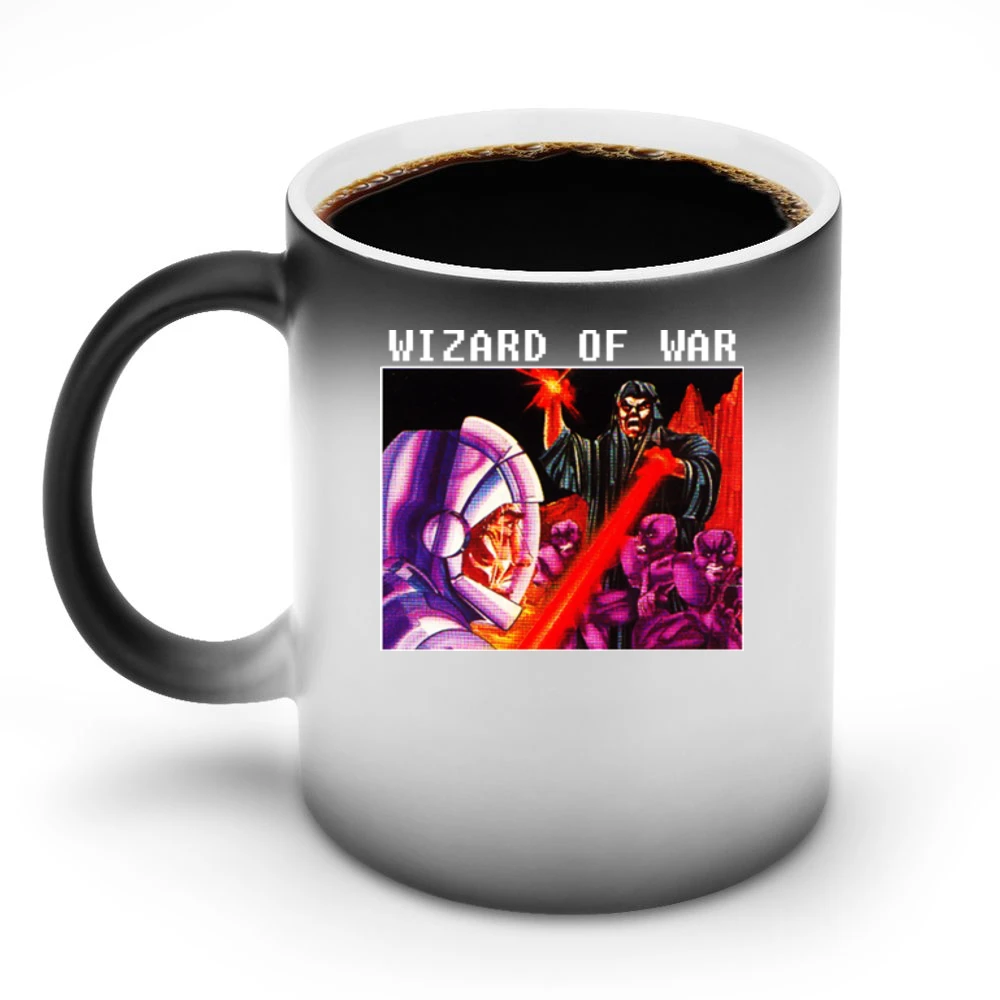 Wizard Of War Video Game Retro 80s Discoloration Mug