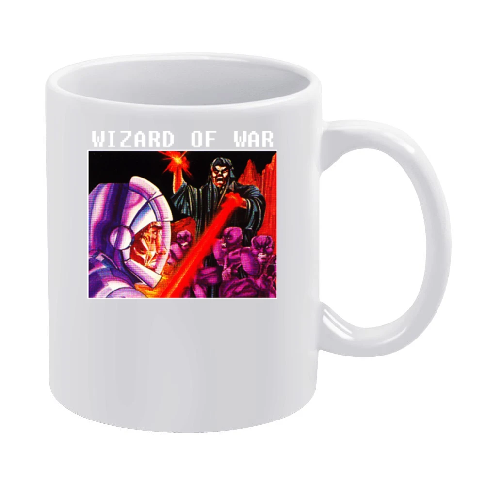 Wizard Of War Video Game Retro 80s White Mug