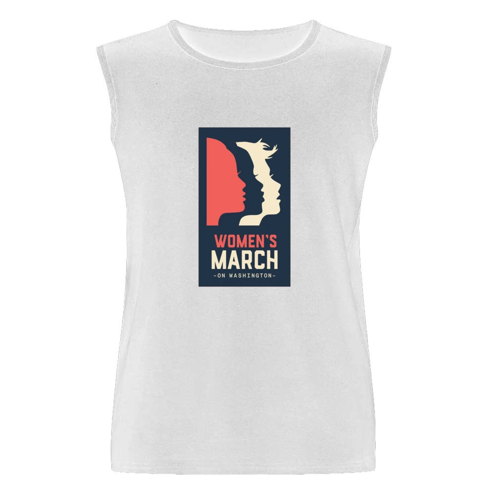 Womans March on Washington Pink Tshirt Men Sleeveless T-Shirt