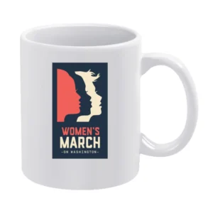 Womans March on Washington Pink Tshirt White Mug