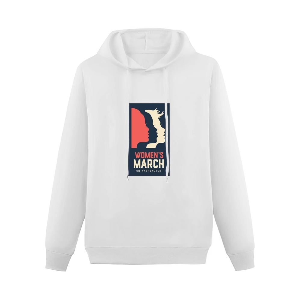 Womans March on Washington blue Tshirt Men Hoodie Without Pocket