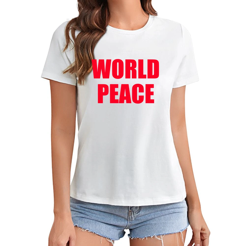World Peace Popular Miley Cyrus Celebrity Graphic TShirt Asian Size Women Ladies T-shirt