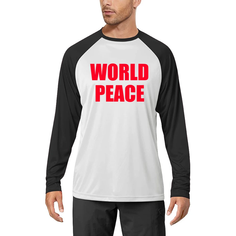 World Peace Popular Miley Cyrus Celebrity Graphic TShirt Men Long Sleeve T-Shirt