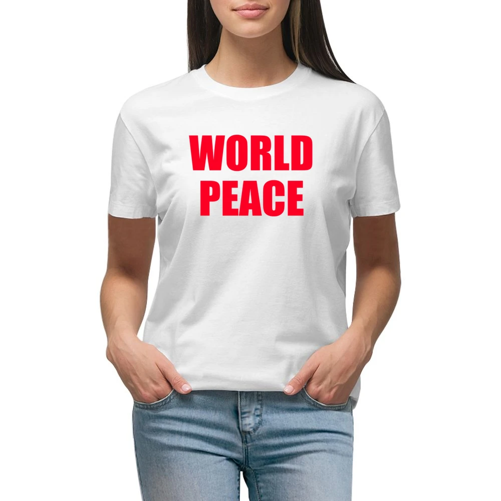 World Peace Popular Miley Cyrus Celebrity Graphic TShirt Premium Women Ladies T-shirt