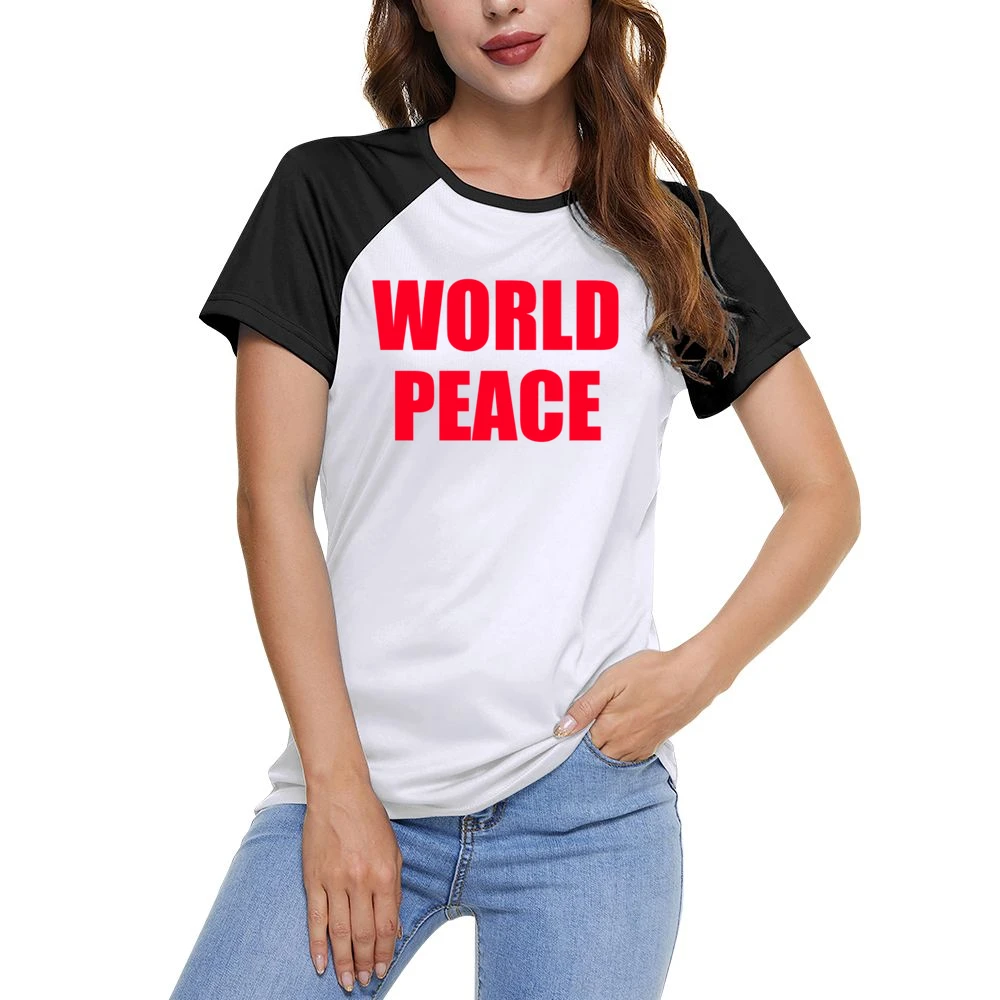 World Peace Popular Miley Cyrus Celebrity Graphic TShirt Women Ladies Short Sleeve T-Shirt