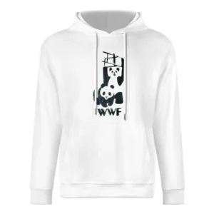 Wrestling panda wwf funny European Size Men Hoodie