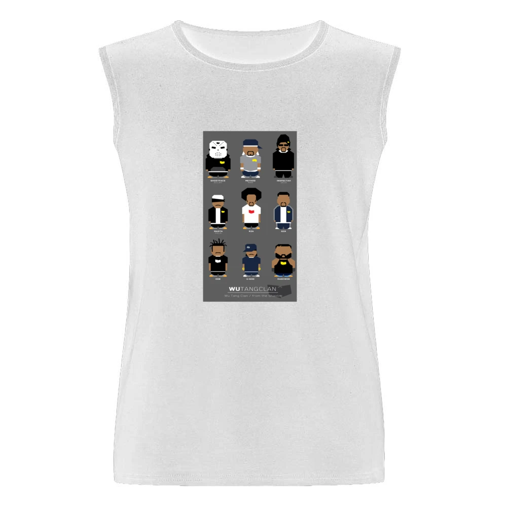 Wu Tang Clan Cartoon Tshirt Men Sleeveless T-Shirt