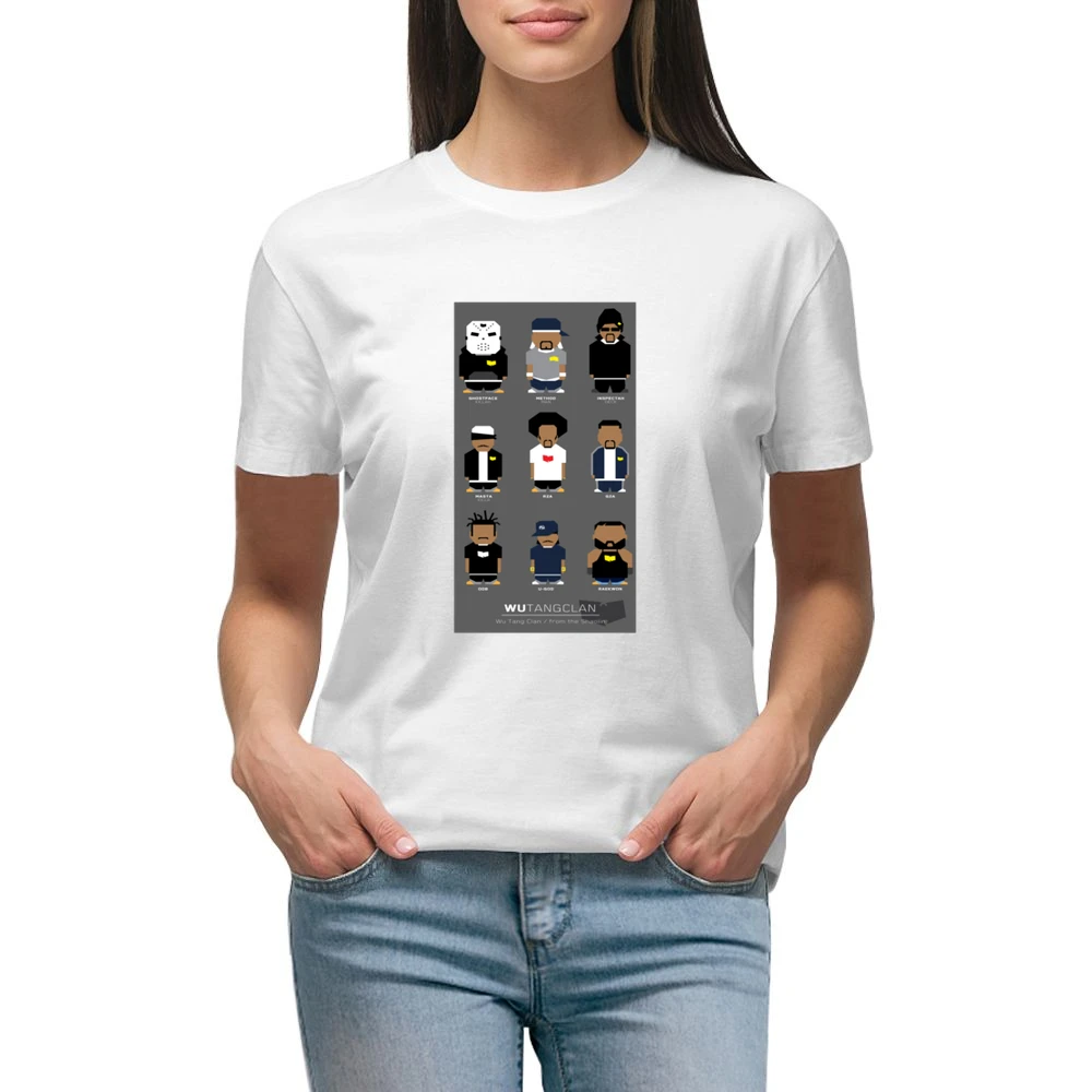 Wu Tang Clan Cartoon Tshirt Premium Women Ladies T-shirt