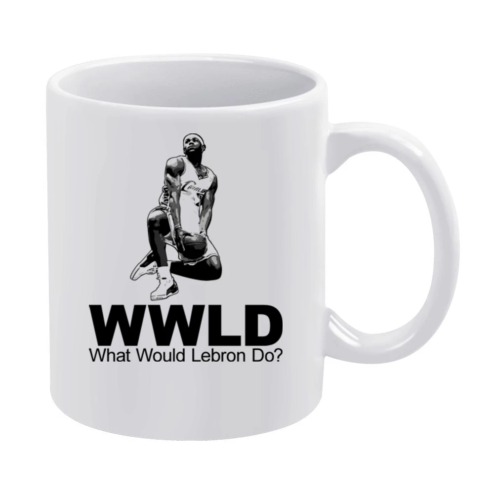 Wwjd Lebron James White Mug