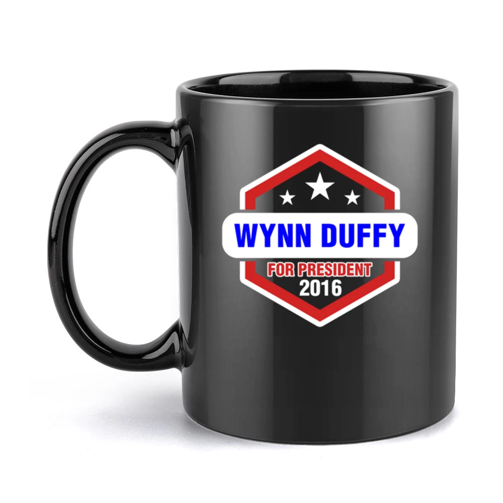 Wynn Duffy For President 2016 Justified TV Show Black Mug