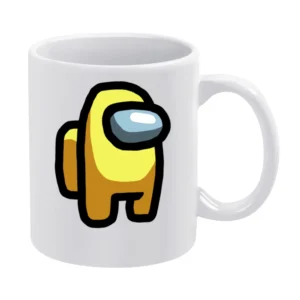 Yellow Suspect Fun Video Game Fan White Mug