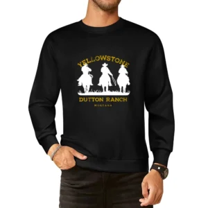 Yellowstone Dutton Ranch Montana Vintage Style Cowboy European Size Pullover Sweater