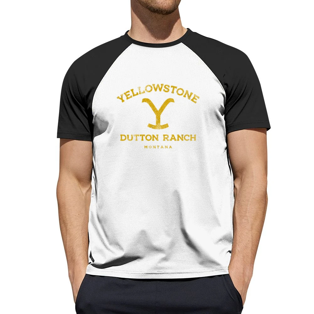 Yellowstone Dutton Ranch Show Montana Vintage Style Men Short Sleeve T-Shirt