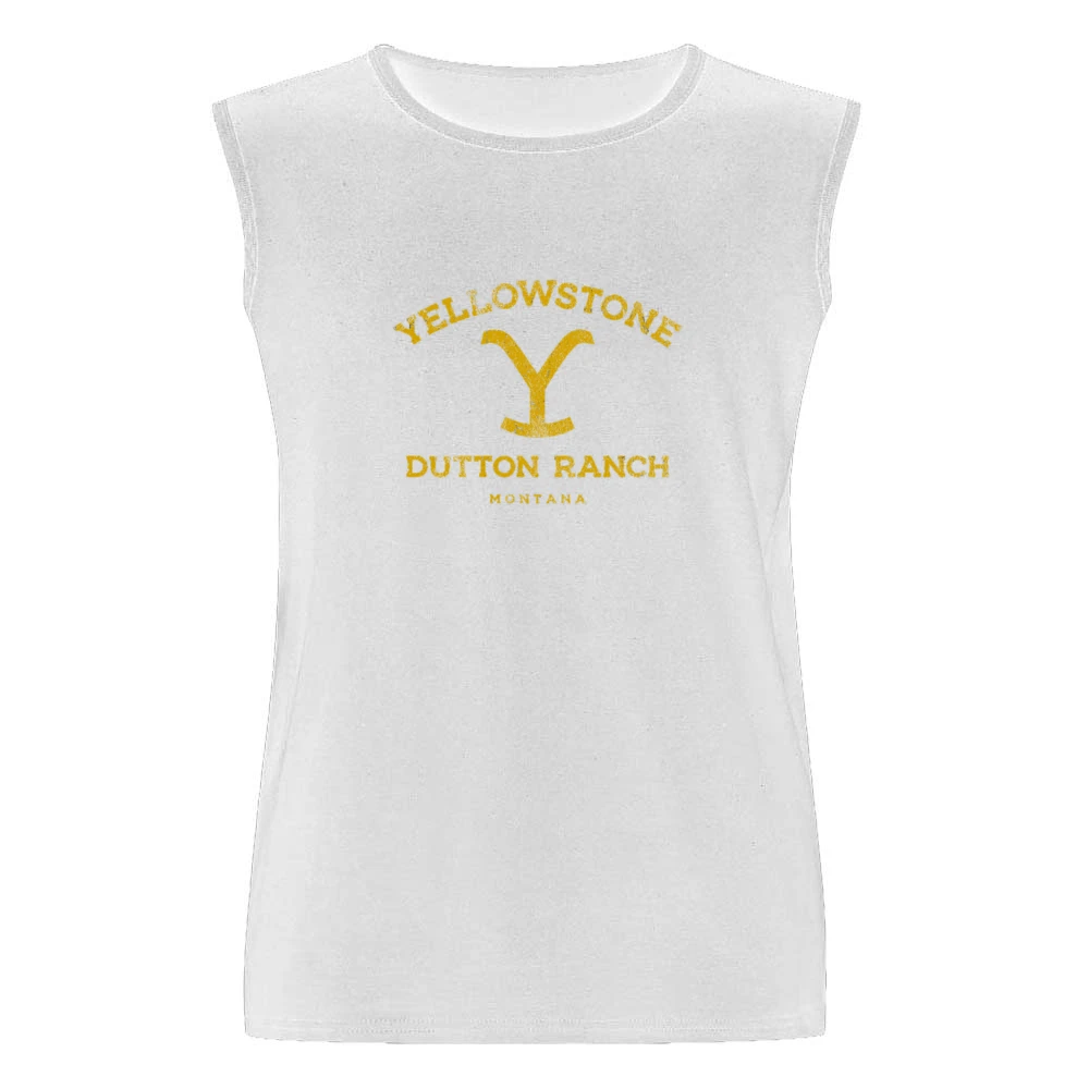 Yellowstone Dutton Ranch Show Montana Vintage Style Men Sleeveless T-Shirt