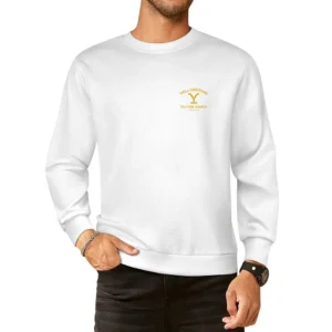 Yellowstone Dutton Ranch Vintage Style Logo European Size Pullover Sweater
