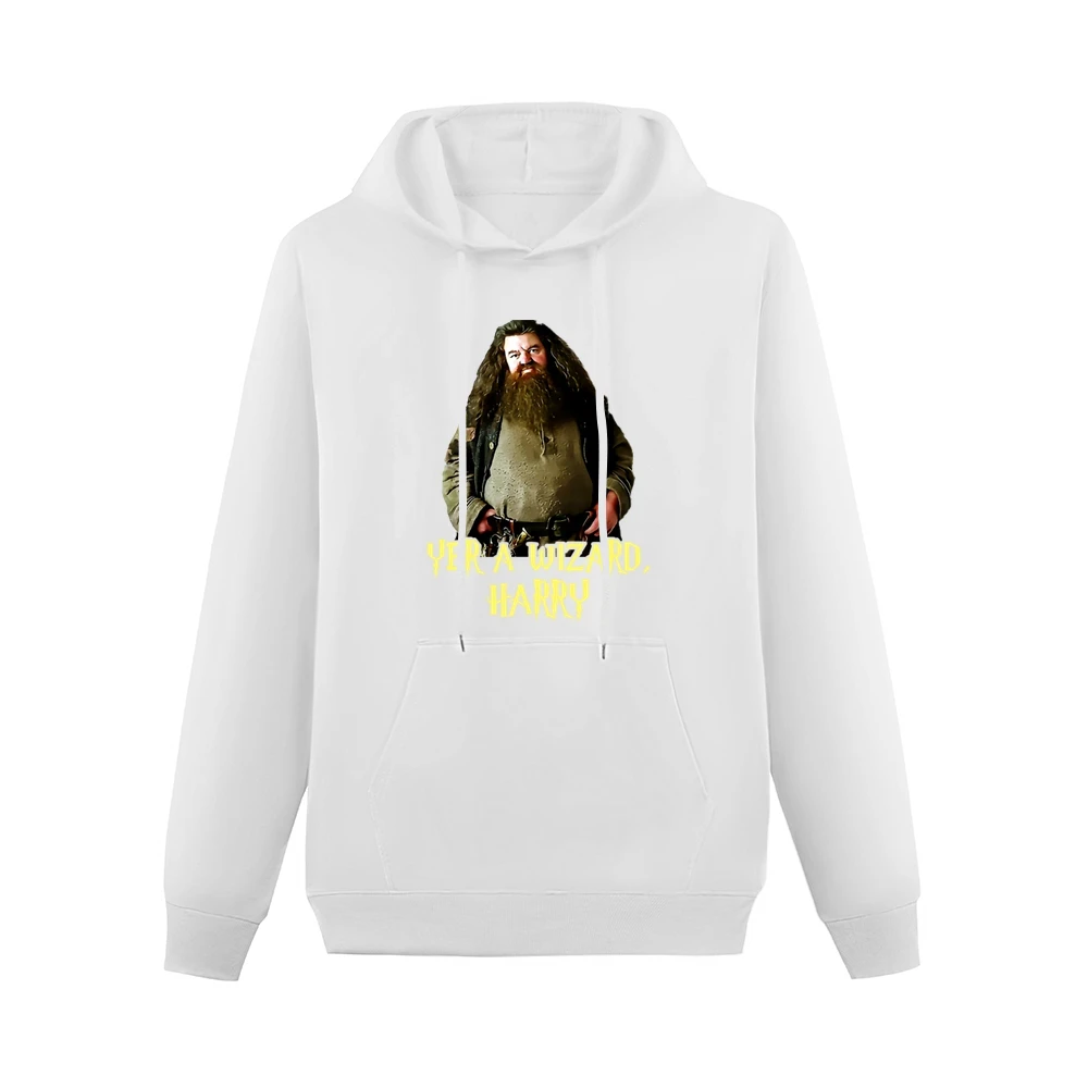 Yer A Wizard Harry Robbie Coltrane Hagrid Quote Men Hoodie With Pocket