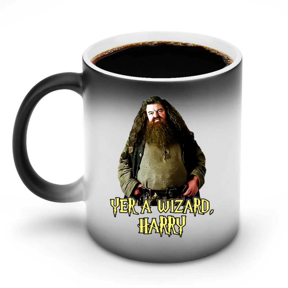 Yer A Wizard Harry Robbie Coltrane Hagrid Quote White Discoloration Mug