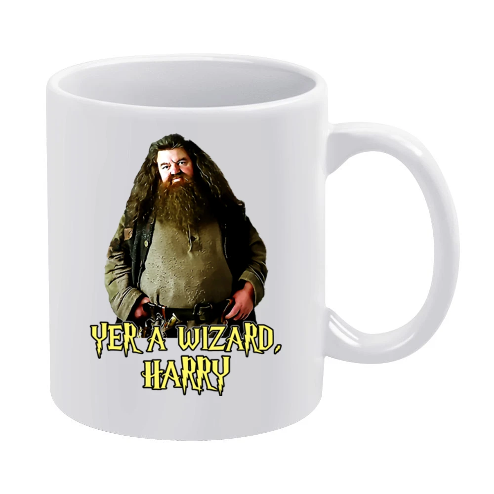 Yer A Wizard Harry Robbie Coltrane Hagrid Quote White White Mug