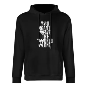 You Can't Save The World Alone Justice League Movie Poster European Size Men Hoodie