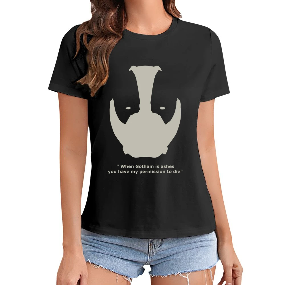 You have my permission to Die - Bane batman dark night rise Asian Size Women Ladies T-shirt