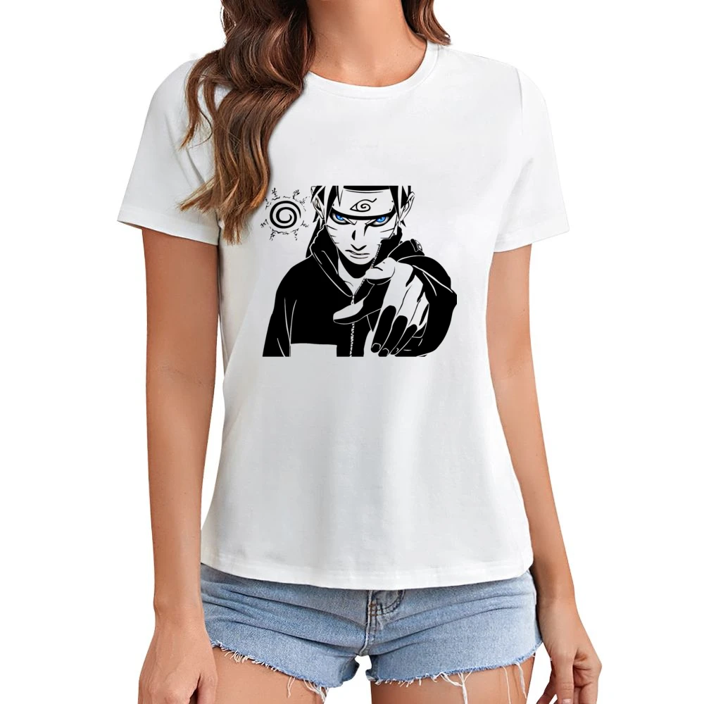 You - uzumaki pointing finger kurama seal naruto shippuden anime manga Asian Size Women Ladies T-shirt