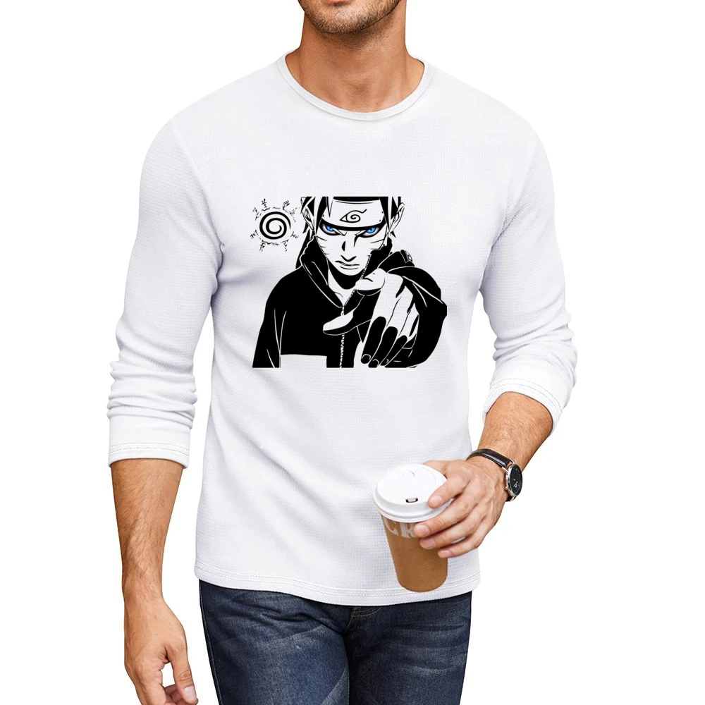 You - uzumaki pointing finger kurama seal naruto shippuden anime manga Men CrewNeck Long Sleeve T-Shirt