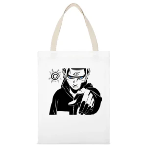 You - uzumaki pointing finger kurama seal naruto shippuden anime manga White Canvas Tote Shopping Bag