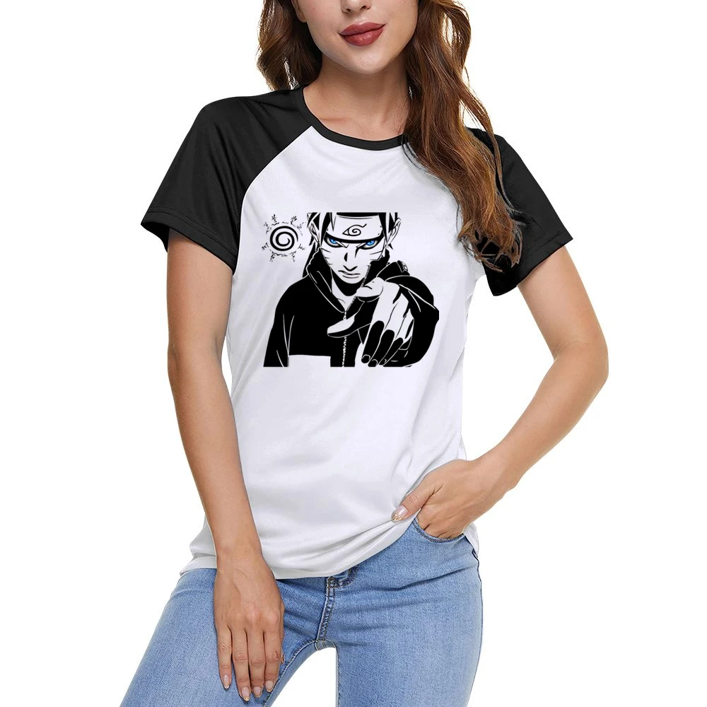 You - uzumaki pointing finger kurama seal naruto shippuden anime manga Women Ladies Short Sleeve T-Shirt